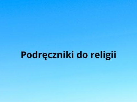 Wykaz podręczników do religii