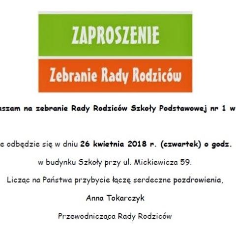 Zaproszenie na zebranie