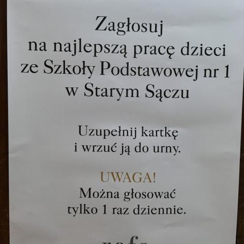 Zagłosuj w konkursie plastycznym!