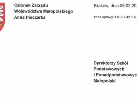 Informacja dotycząca Regionalnego Programu Stypendialnego.