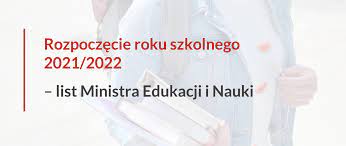 List Ministra Edukacji i Nauki z okazji rozpoczęcia roku szkolnego 2021/2022