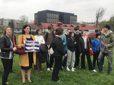 Uczniowie klasy 8d na „Dniach Otwartych” Szkół w Nowym Sączu