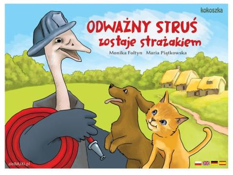 Wizyta strażaków w naszej szkole z teatrzykiem o Odważnym Strusiu