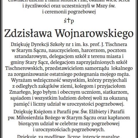 Podziękowanie.