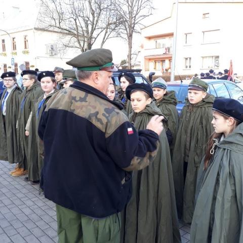 11 Listopada 2018 z drużyną na gminnych uroczystościach.