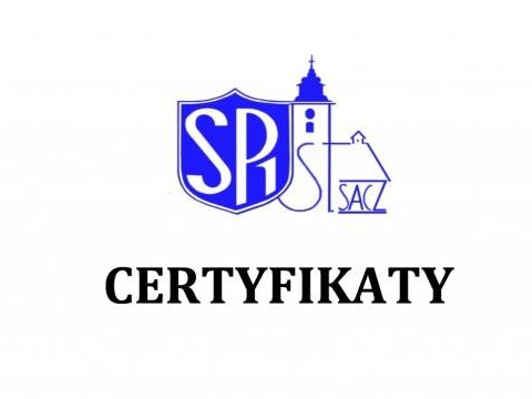 Certyfikaty szkoły